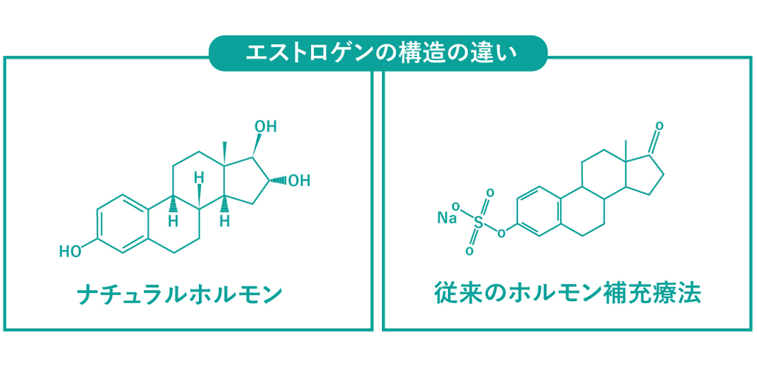 エストロゲンの構造の違い