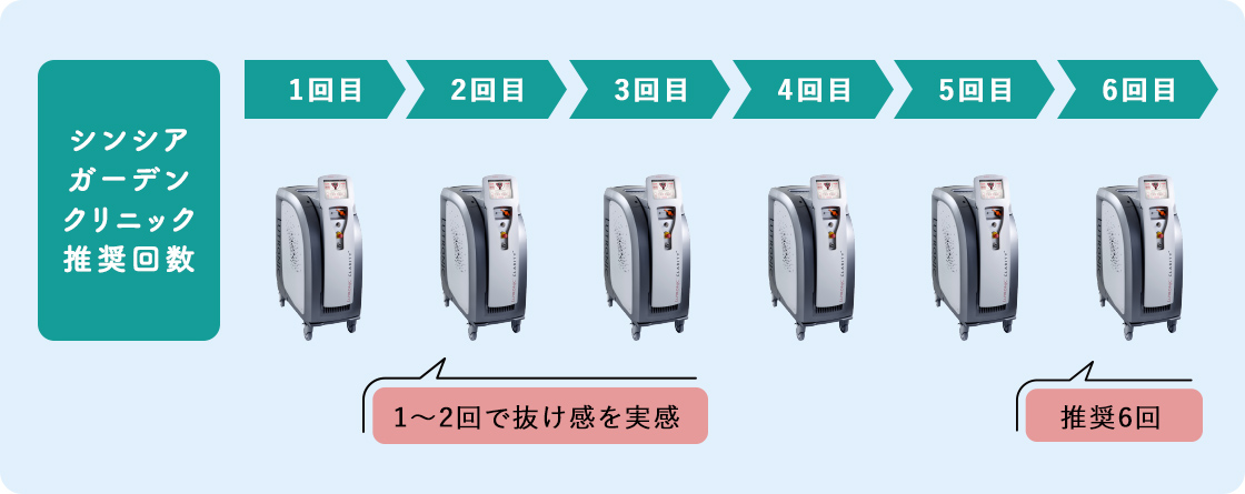 シンシアガーデンクリニック推奨回数 6回